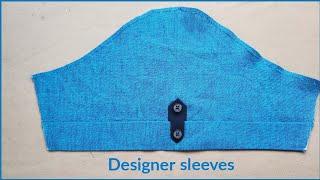 latest Designer sleeves stitching || sew Designer sleeves easy method ||