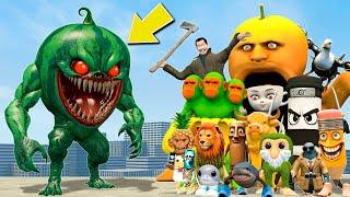 NEW MONSTER LIN GANG MELON vs ALL ITALIAN BRAINROT ANIMALS MEME FAMILY in Garry's Mod!