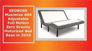 BEDBOSS Maximize 604 Adjustable Full Motion Zero Gravity Motorized Bed Base in 2023