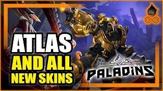 Paladins Future's End - Atlas Abilities Breakdown, New skins and Battle Pass Review