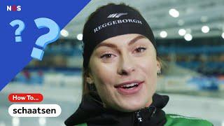 Zo moet je schaatsen! Femke Kok legt de perfecte schaatsbeweging uit | How to | NOS Sport