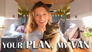 Letting You Decide My Day | VANLIFE Vlog with my CAT
