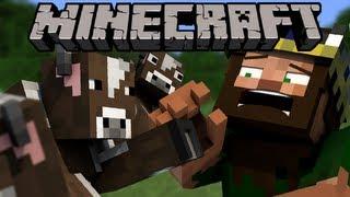 If COWS Took Over Minecraft (Minecraft Animation)