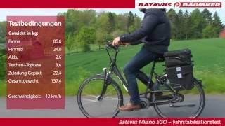 Fahrstabilität Batavus Milano Mai 2014