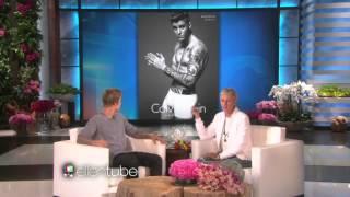 Justin Bieber at the ellen show rus sub русские субтитр