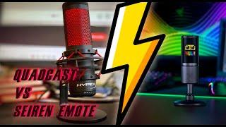 Hyperx Quadcast VS Razer Seiren Emote VS HyperX Solocast