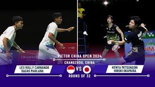 Leo Rolly Carnando/Bagas Maulana vs Kenya Mitsuhashi/Hiroki Okamura China Open 2024 Badminton R32