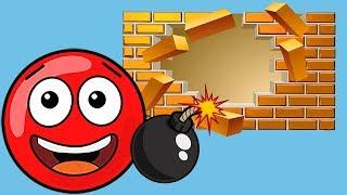 Новый КРАСНЫЙ ШАР #1.1-3 УРОВНИ. Мультик ИГРА New Red Ball 2