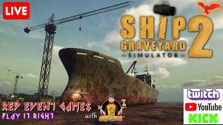 SCRAPPING FOR A LIVING | SHIP GRAVEYARD SIMULATOR 2 | with  @GameTimeUK  | YOUTUBE/TWITCH STREAM