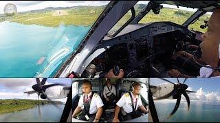 TWO FULL FLIGHTS: Ewa ATR72-600 Mayotte-Madagascar ULTIMATE COCKPIT MOVIE [AirClips PARADISE BIRDS]