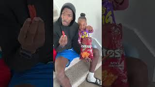 Dad & kids tried to hide Takis from Mom #shorts