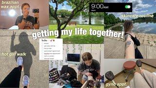 vlog: getting my life together!  (hot girl walk, appointments, editing, & skincare routine)