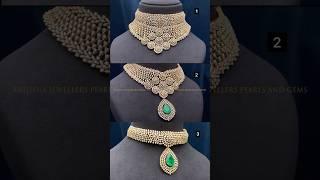 4 in 1 Diamond Detachable Choker Necklace | Krishna Jewellers Pearls and Gems