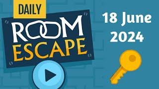 Daily Room Escape - 18 June - 4K -  Full Walkthrough  - Crazygames