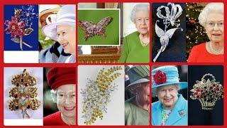 The Gorgeous Queen Elizabeth brooches & Necklaces