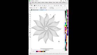 Flower Shape Design | Blend Tool #coreldraw