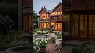 Beautiful House with garden #home #garden #nature #youtubeshorts