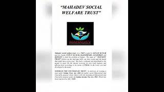 Mahadev social welfare trust - NGO - Sanjay - 9094242932