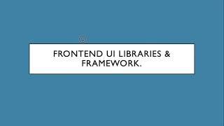 Top 5 Vue frontend UI Libraries-Element UI, VUESAX, Vuetify, Framework7,tailwind css