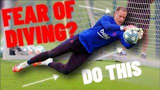 Get Over The Fear Of Diving - Goalkeeper Tips- How To Be A Better Goalkeeper - How To Dive GK