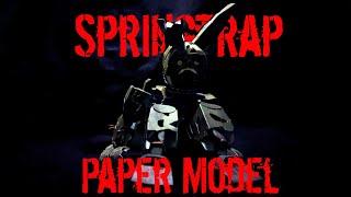 Springtrap Paper Model Five Nights at Freedy's 3 Stop Motion Build