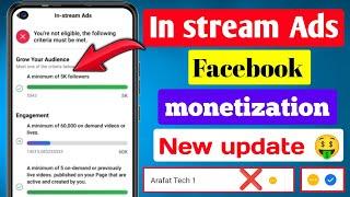 Facebook Monetization | In stream ads | Facebook In stream Ads setup |  fb ads on reels | Facebook