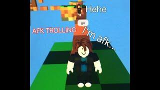 Afk Trolling Part 1 | Roblox Skywars! Funny Moments?