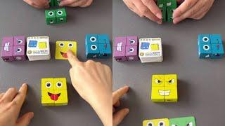 Super fun and interesting face-changing Rubik's cube building blocks, cultivate children's