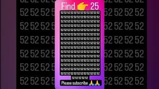 find  25 