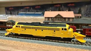 Marklin 88362 NOHAB Diesel Locomotive w/Snowplows Test Run at z.scale.hobo 12.26.2024 ️