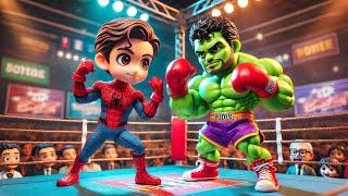 INTENSE BOXING MATCH: SPIDER VS. HULK, WHO WILL KNOCK OUT | Spidey and his Amazing Friends Animation