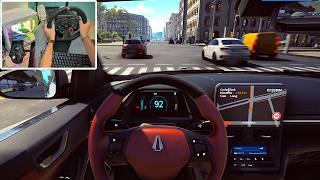 Fastest Taxi Driver in the City Part 2 - Taxi Life: A city driving simulator gameplay | Logitech G29