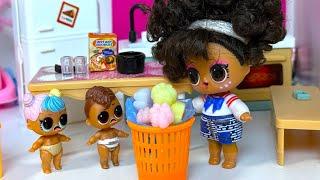 CARTOON DOLLS LOL THE NANNY THREW OUT ALL THE TABA PAWS Funny cartoons DARINELKA