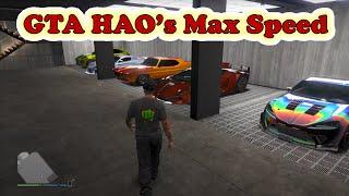 GTA 5 Online - ALL 9 HAO (HSW) Car Top Speeds - All the HSW upgradeable cars