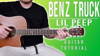 How to Play "Benz Truck" by Lil Peep on Guitar for Beginners *CHORDS*