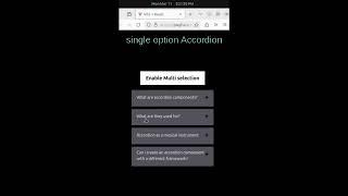 Accordion react interview question frontend #shorts