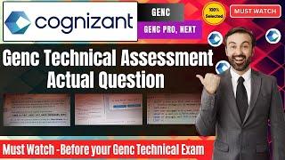 Cognizant Actual Questions from technical Assessment | Cognizant GenC Assessment 2025 | PYQ