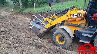 Jcb 3cx Backhoe Loader Makes New Forest Road, Amazing Work -Part 2