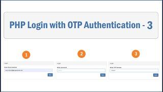 PHP Login with OTP Authentication - 3