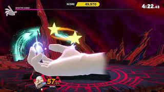 Super Smash Bros Ultimate (NS) Classic Mode Boss - Master Hand (Sheik)