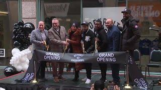 Detroit vs. Everybody Founder Tommey Walker speaks at grand opening