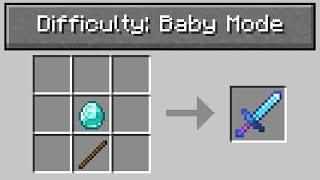 I beat Minecraft on "baby mode" difficulty...