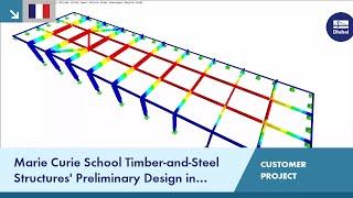 [FR] CP 001178 | Marie Curie School Timber-and-Steel Structures' Preliminary Design in Fontoy, Fr...