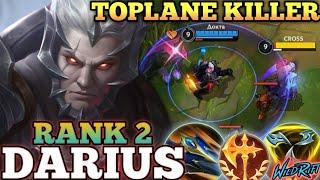 DARIUS TOPLANE KILLER MVP PLAY! BEST META BUILD ABUSE - TOP 2 GLOBAL DARIUS BY Докта - WILD RIFT