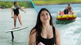 Deegan Family Lake Day | Hailies First Time On Foil Board!