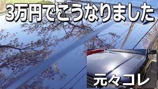 トヨタの最高級車センチュリーを桜がクッキリ映るくらいピカピカに磨き上げてガラスコーティングではなく固形ワックスで仕上げる/ToyotaCentury