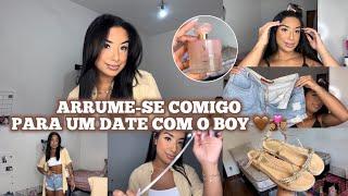 ARRUME-SE COMIGO PARA UM DATE COM O BOY ‍️‍‍ | look, make, acessórios, cabelo, perfume…