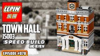 ATN #078 - LEPIN 15003 Town Hall SPEED BUILD & Review (Lego knockoff)