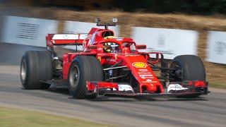 Oliver Bearman Drifting The 2018 Ferrari SF71H Formula 1 Car!