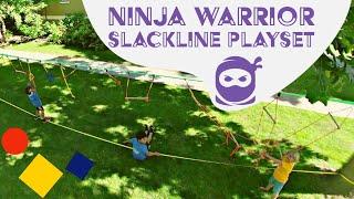 How To Set Up Backyard Ninja Obstacle Slackline Kit: EASY Video Step By Step